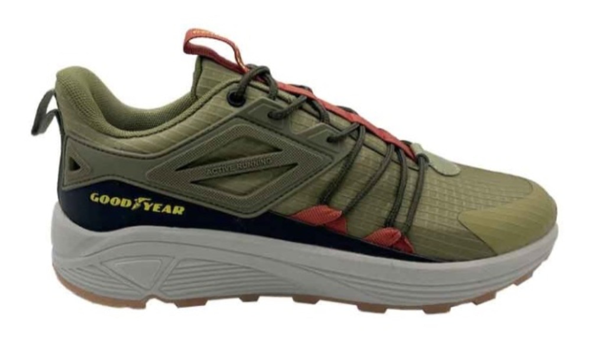 Zapatilla Goodyear Trail Running Fubber Hombre Verde Olive