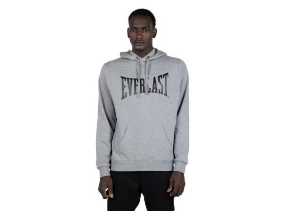 Poleron Everlast Kangaroo Hombre Gris Melange