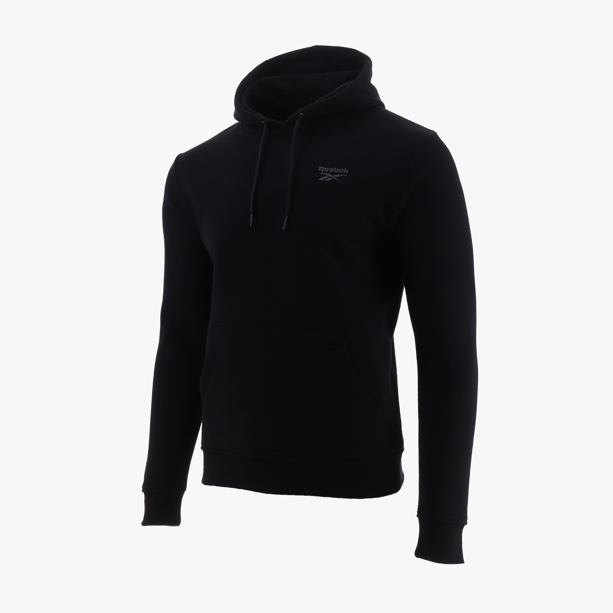 Poleron Reebok Small Logo Fleece Hombre Negro/Navy