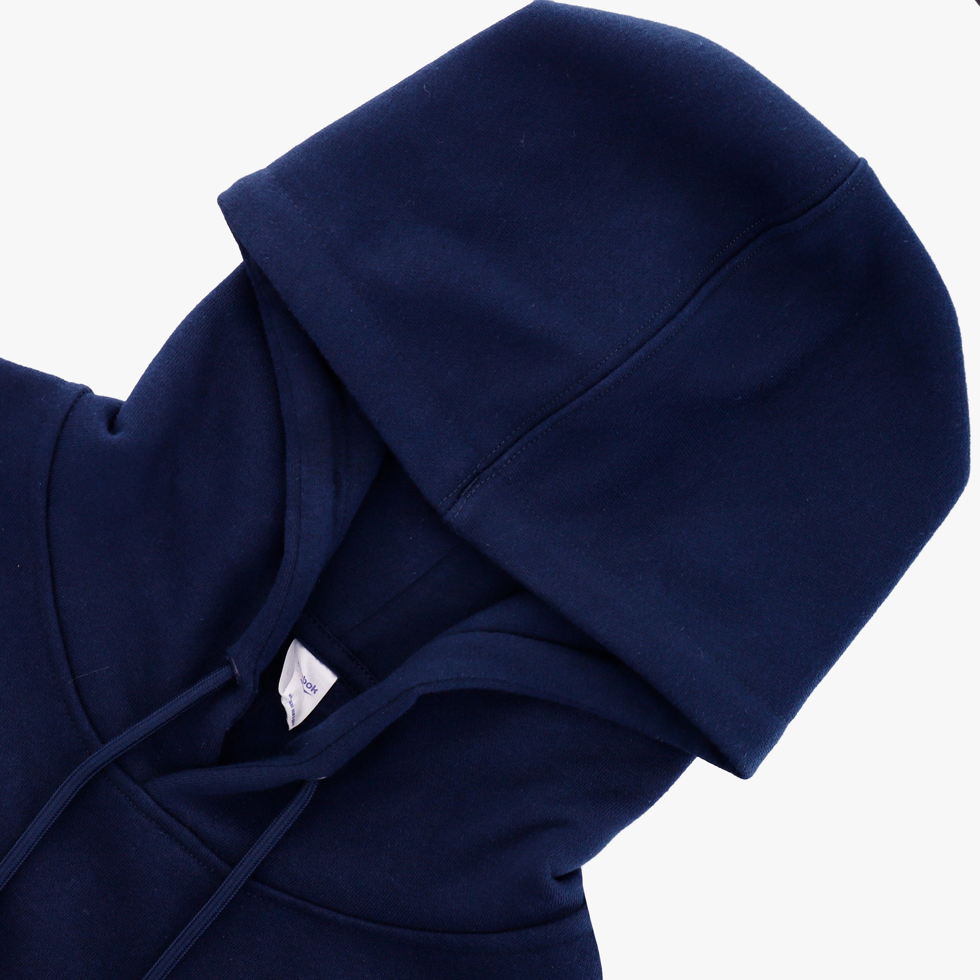 Poleron Reebok Small Logo Fleece Hombre Negro/Navy