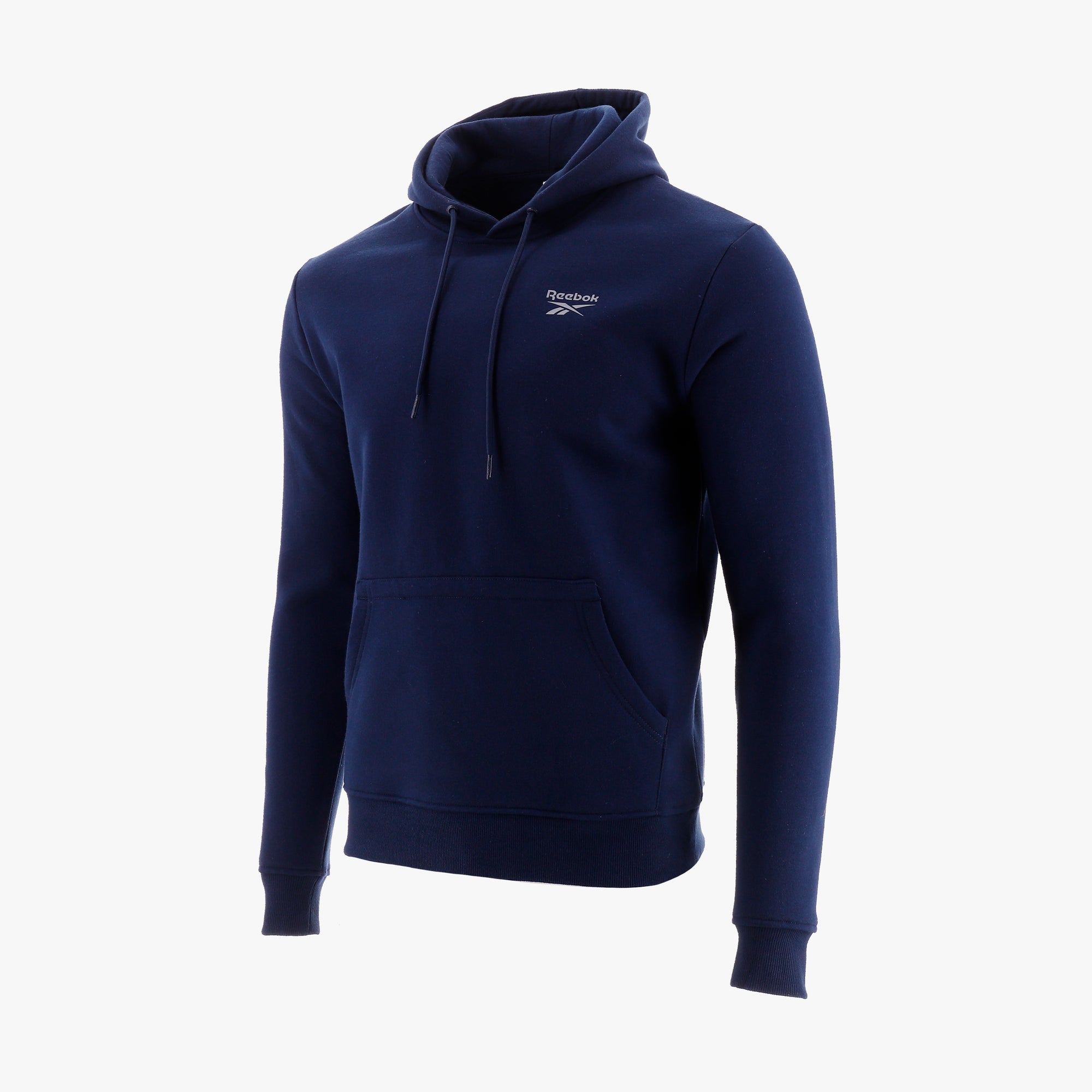 Poleron Reebok Small Logo Fleece Hombre Negro/Navy