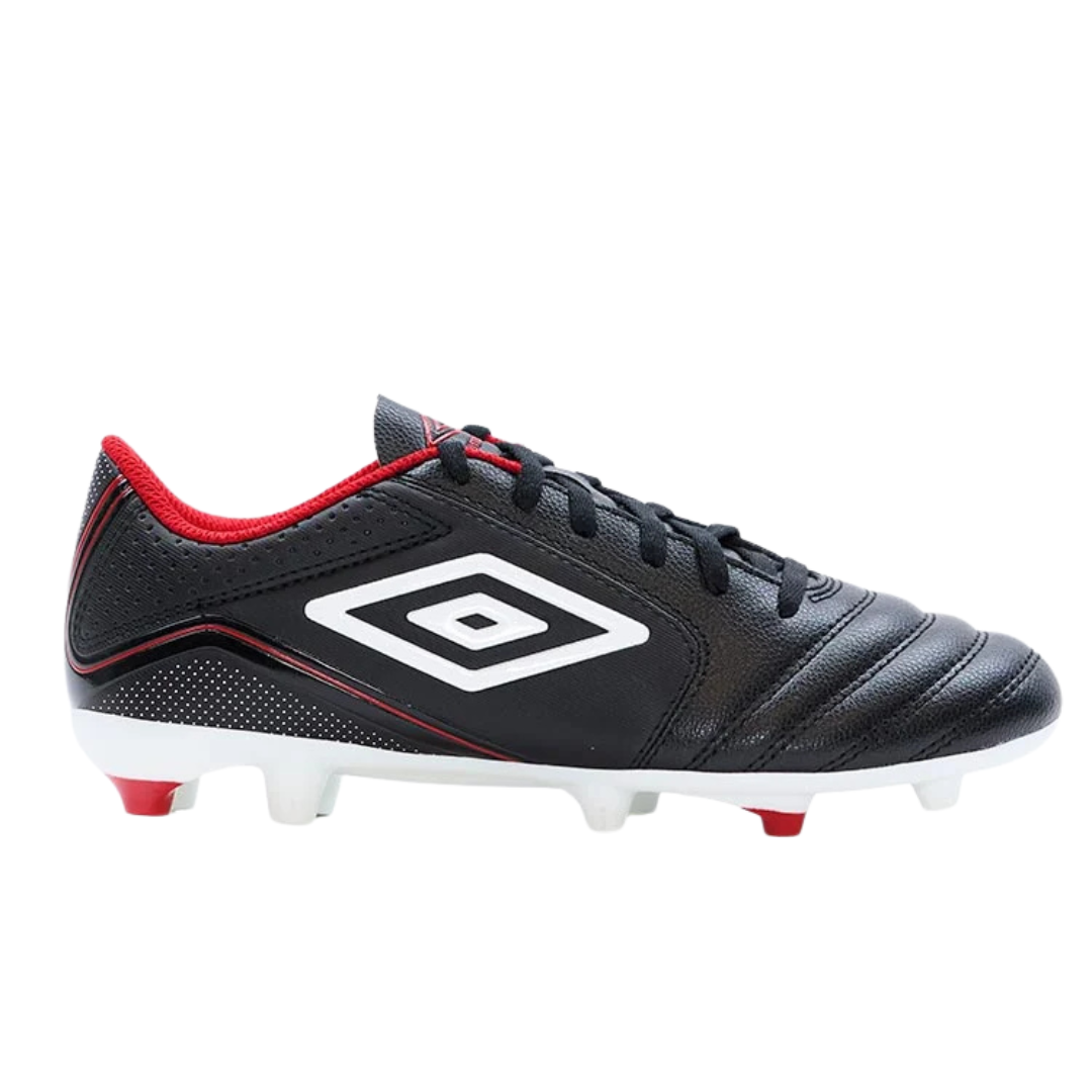 Zapatos Fútbol Umbro Classico FG Junior Negro/Blanco/Rojo