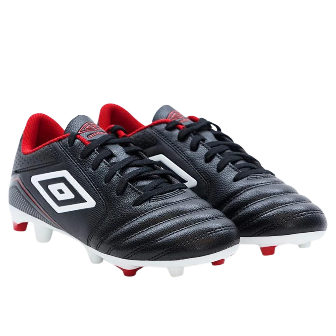Zapatos Fútbol Umbro Classico FG Junior Negro/Blanco/Rojo