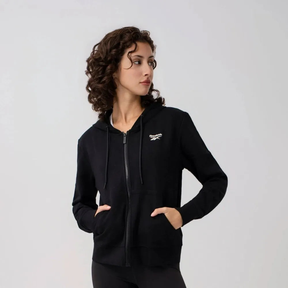 Polerón Reebok Classics Small Logo Mujer Navy/Negro