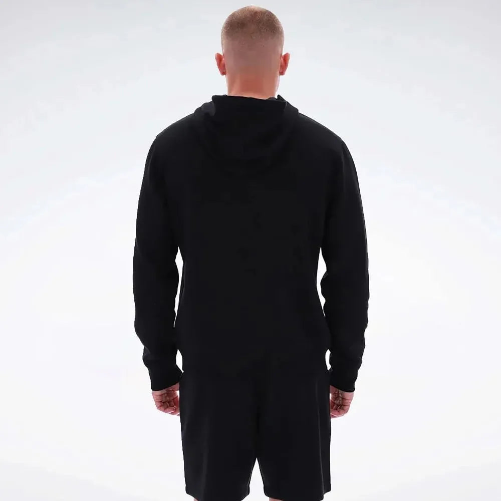 Poleron Reebok Small Logo Fleece Hombre Negro/Navy