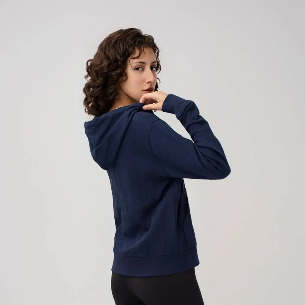 Polerón Reebok Classics Small Logo Mujer Navy/Negro