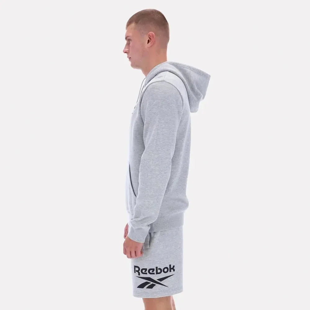 Poleron Reebok Big Logo Fleee Hombre Navy/Gris