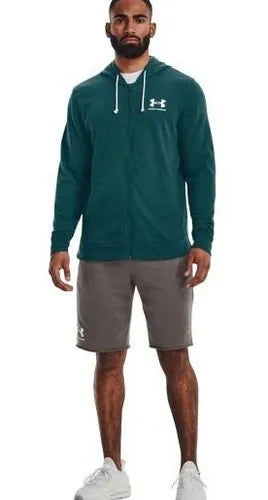 Poleron Under Armour Rival Terry Hombre/Mujer Verde