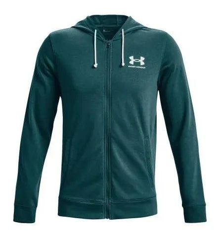 Poleron Under Armour Rival Terry Hombre/Mujer Verde