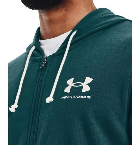 Poleron Under Armour Rival Terry Hombre/Mujer Verde