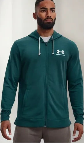 Poleron Under Armour Rival Terry Hombre/Mujer Verde