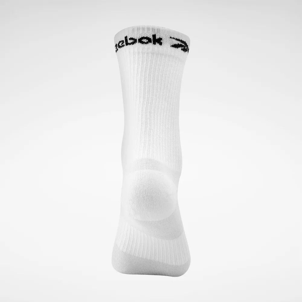 Calcetas Reebok Tripack Mid Crew Negro/Blanco